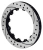 Wilwood Rotor-SV-SRP 72 Iron-LH-Drill-BLK 14.25 x 1.25 - 12 on 9.19in - wil160-9763-BK