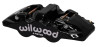 Wilwood Caliper-Aero4-R/H - Black 1.62/1.38in Pistons 1.25in Disc - wil120-13281-BK