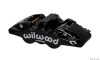 Wilwood Caliper-Aero4-L/H - Black 1.62/1.38in Pistons 1.25in Disc - wil120-13282-BK