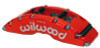 Wilwood Caliper-TC6R-Red 1.75/1.38/1.38in Pistons 1.38in Disc - wil120-14317-RSR