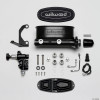 Wilwood HV Tandem M/C Kit w L/H Bracket & Prop Valve - 1in Bore Black - wil261-13269-BK