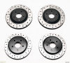 Wilwood Rotor Kit Front/Rear-Dimpled/Slotted 97-04 Corvette C5 All/ 05-13 C6 Base - wil140-9336-D