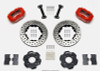 Wilwood Forged Dynalite Front Hat Kit 11.00in Drilled Red Integra/Civic w/Fac.240mm Rtr - wil140-8695-DR
