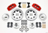 Wilwood Dynapro 6 Front Hub Kit 12.19in Drilled Red WWE ProSpindle - wil140-10741-DR