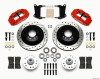 Wilwood Narrow Superlite 6R Front Hub & 1PC Rtr Kit 12.88in Dril -Red 67-69 Camaro 64-72 Nova - wil140-12271-DR