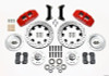 Wilwood Dynapro 6 Front Hub Kit 12.19in Drilled Red 79-87 GM G Body - wil140-12837-DR