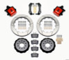 Wilwood Combination Parking Brake Rear Kit 12.88in Red Mustang 94-04 - wil140-10158-R