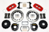 Wilwood AERO4 Rear P-Brake Kit 14.00in Drilled Red Small Ford 2.66in Offset - wil140-10946-DR