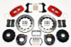 Wilwood AERO4 Rear P-Brake Kit 14.00in Drill Red Big Ford New Style 2.50in Offset - wil140-10948-DR