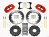 Wilwood Narrow Superlite 6R Front Hat Kit 12.88in Red 2006-Up Civic / CRZ - wil140-11978-R