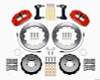 Wilwood Narrow Superlite 6R Front Hat Kit 12.88in Red 2012-Up Toyota / Scion FRS w/ Lines - wil140-12870-R