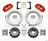 Wilwood Narrow Superlite 4R Rear Kit 12.88in Red 2012-Up Toyota / Scion FRS w/Lines - wil140-12871-R