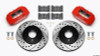 Wilwood DPHA Front Caliper & Rotor Kit Drill Red Honda / Acura w/ 262mm OE Rotor - wil140-12996-DR