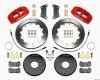 Wilwood Dynapro 6 Front Hat Kit 12.88in Red 2005-Up Mazda 3 w/ Lines - wil140-13581-R