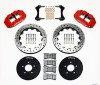 Wilwood Narrow Superlite 6R Front Hat Kit 12.88in Drill Red 1994-2004 Mustang - wil140-9107-DR