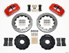 Wilwood FSLI4 Front Hat Kit 13.00in Drilled Red Nissan 240SX - wil140-9194-DR
