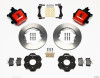 Wilwood Combination Parking Brake Rear Kit 11.00in Red Civic / Integra Disc 2.39 Hub Offset - wil140-10206-R