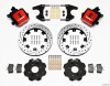 Wilwood Combination Parking Brake Rear Kit 12.19in Drilled Red Civic / Integra Drum 2.46 Hub Offset - wil140-10209-DR
