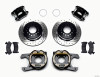 Wilwood D154 P/S Park Brake Kit Drilled Chevy 12 Bolt 2.75in Off w/ C-Clips - wil140-12215-D
