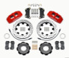 Wilwood Dynapro 6 Front Hat Kit 12.19in Drilled Red 2012 Fiat 500 w/ Lines - wil140-12767-DR