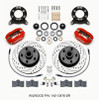 Wilwood Forged Dynalite-M Front Kit 11.30in 1 PC Rotor&Hub Drill-Red 1965-1969 Mustang Disc & Drum - wil140-13476-DR