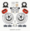 Wilwood Forged Dynalite-M Front Kit 11.30in 1 PC Rotor&Hub Red 1965-1969 Mustang Disc & Drum Spindle - wil140-13476-R