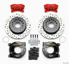 Wilwood Forged Dynalite P/S P-B Kit Drilled-Red Chevy 12 Bolt w/ C-Clips - wil140-7141-DR
