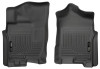 Husky Liners WeatherBeater Front Row Floor Liners, Black for 2016-2024 Nissan Titan XD Crew Cab - Part #13601