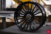 Vossen HF-8 22x10.5 5x112 ET25 Deep Gloss Black Wheel (HF8-2M46). Aggressive concave design and Hybrid Forged strength for Audi RS7, Mercedes CLS, Q8/SQ8, and Porsche Macan.
