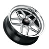 WELD Laguna Drag Gloss Black Wheel with Milled Spokes 18x10 | 5x115 BC | +30 Offset | 6.70 Backspacing - S15280071P30 for Challenger 2009-2023, Charger 2006-2010, Charger 2012-2023, Chrysler 300 2012-2023, Magnum 2005-2009, Charger & Challenger Hellcat Standard Body 2015-2023
