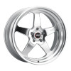 WELD Ventura 5 Street Gloss Silver Wheel with Milled Spokes 20x9 | 5x115 BC | +20 Offset | 5.8 Backspacing - S10509090P20