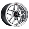 WELD Laguna Street Gloss Black Wheel with Milled Spokes 18x10.5 | 5x120.65 BC (5x4.75) | +64 Offset | 8.25 Backspacing - S10780562P64 for Corvette C6 Base 2005-2013, Corvette C6 Z51 2005-2009, Corvette C7 Base 2014-2019, Corvette C7 Z51 Stingray 2014-2019