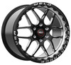 WELD Solana Beadlock Drag Gloss Black Wheel with Milled Spokes 20x10 | 6x139.7 BC (6x5.5) | +38 Offset | 6.99 Backspacing - S91000084P38 for 1999, 2000, 2001, 2002, 2003, 2004, 2005, 2006, 2007, 2008, 2009, 2010, 2011, 2012, 2013, 2014, 2015, 2016, 2017, 2018, 2019, 2020, 2021, 2022, 2023, 2024 Chevrolet Silverado 1500, GMC Sierra 1500.
