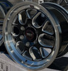 WELD Solana Drag Gloss Black Wheel with Milled Spokes 17x10 | 6x139.7 BC (6x5.5) | +25 Offset | 6.50 Backspacing - S16070084P25 for 1999, 2000, 2001, 2002, 2003, 2004, 2005, 2006, 2007, 2008, 2009, 2010, 2011, 2012, 2013, 2014, 2015, 2016, 2017, 2018, 2019, 2020, 2021, 2022, 2023, 2024, 2025 Chevrolet Silverado 1500, GMC Sierra 1500.