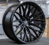 Vossen HFX-6 Satin Black Wheel 22x12 | 6x135 BC - fits Ford F-150 2004-2026, Ford F-150 Raptor 2010-2026, Ford Expedition 2003-2026, Lincoln Navigator 2003-2026
