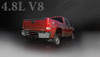 Corsa 14900 Sport Polished Twin 4.0" Single Side Cat-Back for 2009-2013 Chevy Silverado 1500 Regular Cab-Long Bed 4.8L V8
