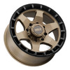 Weld Off-Road Ridge Wheel Satin Bronze 20x9 | 8x180 BC | +0 Offset | 5.00 Backspacing - fits Chevrolet Silverado 2500HD 2011-2026, Chevrolet Silverado 3500HD SRW 2011-2026, GMC Sierra 2500HD 2011-2026, GMC Sierra 3500HD SRW 2011-2026