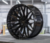Vossen HFX-6 18x9 / 6x139.7 (Ram TRX | 2025-2026 Ram RHO | 2019-2026 Ram 1500 / Rebel | Silverado & Sierra 1500 | Bronco GEN 6 | Toyota Tacoma, Tundra, 4Runner, Sequoia & Lexus GX) / ET0 / Super Deep Face / 106.1 -  Gloss Black Wheel - HFX6-8G80