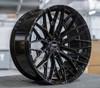 Vossen HFX-6 Gloss Black Wheel 18x9 | 6x139.7 BC (6x5.5) - fits Chevrolet Silverado 1500 1999-2026, GMC Sierra 1500 1999-2026, Chevrolet Tahoe 1992-2026, Chevrolet Suburban 1992-2026, GMC Yukon 1992-2026, and 25 more