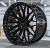 Vossen HFX-6 Gloss Black Wheel 18x9 | 6x139.7 BC (HFX6-8G80) - fits Chevrolet Silverado 1500 1999-2026, GMC Sierra 1500 1999-2026, Cadillac Escalade 1999-2026, Ram 1500 TRX 2021-2024, Toyota Tacoma 2005-2026