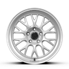 fifteen52 Holeshot RSR Silver Wheel 18x9 | 5x114.3 BC (5x4.5) | +38 Offset - fits Ford Mustang 2005-2026, Ford Shelby GT350 2015-2020, Ford Shelby GT500 2020-2022, Ford Explorer ST 2020-2026, Toyota Tacoma 1995-2004, and 16 more
