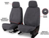 Covercraft 2024+ Jeep Gladiator Electric Polycotton SeatSaver Front Row Seat Covers - Charcoal