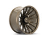 Vossen HFX-2 Terra Bronze Wheel 24x11 | 8x180 BC | ET0 (HFX2-4Z46-TBZ) front face view - fits Chevrolet Silverado 2500HD 2011-2026, GMC Sierra 2500HD 2011-2026, Chevrolet Silverado 3500HD SRW 2011-2026, GMC Sierra 3500HD SRW 2011-2026