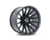 Vossen HFX-2 Satin Black Wheel 24x11 | 8x180 BC | ET0 (HFX2-4Z46-SB) front face view - fits Chevrolet Silverado 2500HD 2011-2026, GMC Sierra 2500HD 2011-2026, Chevrolet Silverado 3500HD SRW 2011-2026, GMC Sierra 3500HD SRW 2011-2026