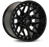 Vossen HFX-1 Gloss Black Wheel 20x9 | 8x180 BC | ET18 (HFX1-0Z02-GB) front face view - fits Chevrolet Silverado 2500HD 2011-2026, GMC Sierra 2500HD 2011-2026, Chevrolet Silverado 3500HD SRW 2011-2026, GMC Sierra 3500HD SRW 2011-2026