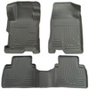 Husky Liners WeatherBeater Combo Floor Liners, Gray for 2006-2011 Honda Civic (4DR) - Part #98412
