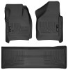Husky Liners WeatherBeater Combo Floor Liners, Black for 2008-2010 Ford SD Crew Cab (w/o Manual Trans Case) - Part #98381