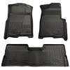 Husky Liners WeatherBeater Combo Floor Liners, Black for 2008-2010 Ford SD Crew Cab (w/o Manual Trans Case) - Part #98381