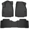 Husky Liners WeatherBeater Combo Floor Liners (One Piece for 2nd Row), Black for 2009-2015 Honda Pilot - Part #98421