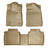 Husky Liners WeatherBeater Combo Floor Liners (One Piece for 2nd Row), Tan for 2007-2011 Toyota Camry - Part #98513